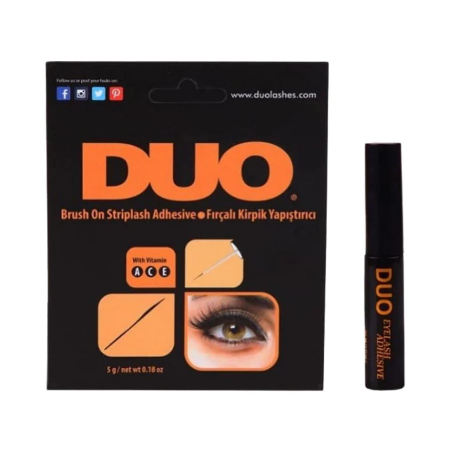 Duo Siyah Takma Kirpik Yapıştırıcısı Fırçalı 5 gr