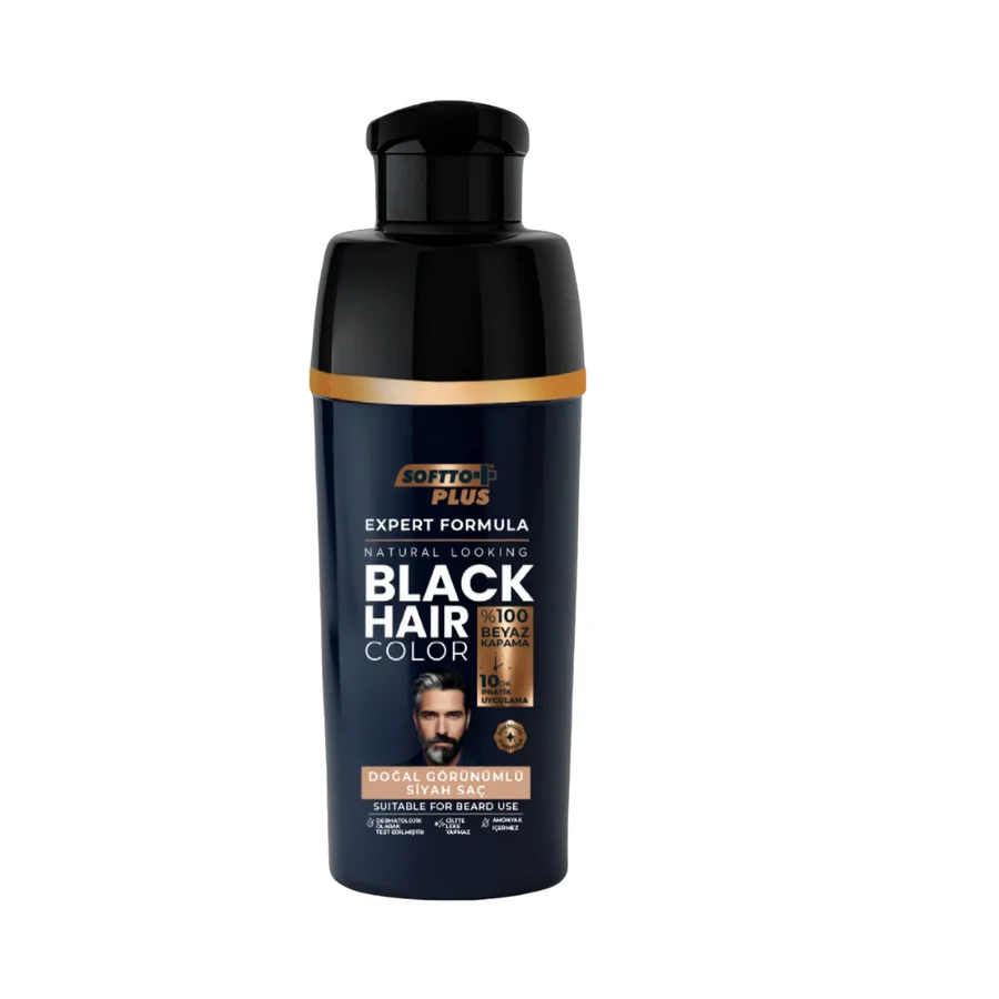 Softo Plus Expert Men Black Hair Color – Siyah 10 dakikada Etkili