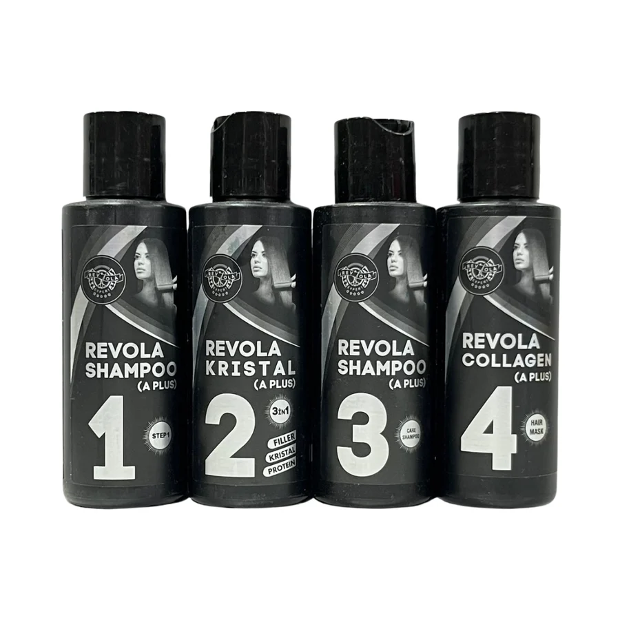 REVOLA EXPERT Revola Kristal (A Plus ) Saç Düzleştirici 4'lü Set 100 ml Set
